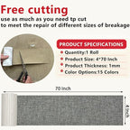 Linen Repair Tape 4x70 Inch Self-Adhesive Couch Patch Repair Fabric Patch - Image 3