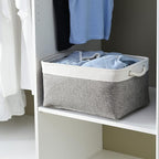 Storage Basket 16x12x8 inch Fabric Sturdy Canvas Storage Bins Organizer - Image 8