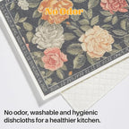 JOYMOOP 12 Pack Decorate Cleaning Cloth, Reusable Absorbent Dish Towels - Image 9
