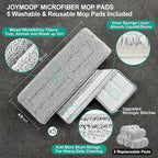 JOYMOOP Mop and Bucket with Wringer Set, Hands Free Flat Floor Mop and Bucket - Image 5