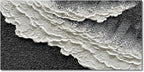NANKAI 24x48 Inch Hand Painted 3D Ocean Wave Landscape Oil Painting Black and by NANKAIOilPaintingArt