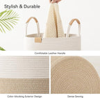75L Striped Laundry Hamper - Image 6