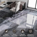 GLSLAND 47"x32" Tempered Glass Chair Mat Heavy-Duty Floor Protector - Image 3