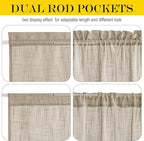 NICETOWN Sheer Back Door Curtain - Image 2