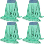 Lallisa 4 Pcs Commercial Mop Head Replacement Tube Microfiber Industrial Looped by Lallisa