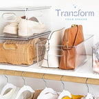 Plastic Food Storage 2 Pack Clear Container Bin - Image 2