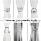 6 Pack Magnetic Curtain Tiebacks Rope Modern Handmade Curtain Tie Backs - Image 5