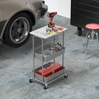 Simple Houseware 2-Tier Rolling Utility Cart - Image 6