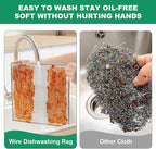 JOYMOOP Multipurpose Non-Scratch Silver Fiber Dishwashing Cloths, Reusable - Image 5