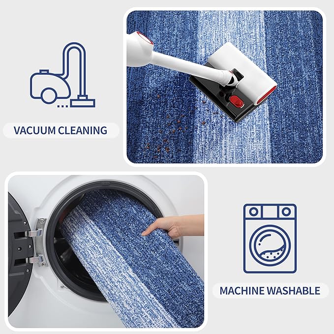 Kitinjoy Indoor Outdoor Door Mat, 71x47 Non-Slip Absorbent Dirt Trapper - Image 5