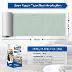 KING MOUNTAIN Linen Repair Patches, Self-Adhesive Fabric Patches, 4 X 63 inch - Image 4