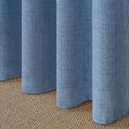 YoungsTex Denim Blue Linen Curtains 90 Inch Length - Image 9