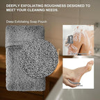 2 Pack Soap Bag Deep Roughness, Bar Soap Pouch Saver Pocket, Exfoliating Body - Image 3