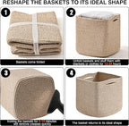 11 Inch Cube Storage Bins, Storage Cube Organizer Bins, Woven Cotton Rope - Image 7