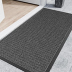 Indoor Outdoor Front Door Mats, Garage Entrance, Stain and Fade Resistant by Futurwit