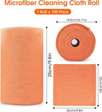 Roll of Microfiber Cleaning Cloth –100 Pack, Tear Away Microfiber Towels - Image 7
