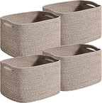 Small Storage Baskets for Organizing Shelves, Cotton Rope Basket for Storage by Unknown
