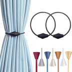 2 PCS Magnetic Curtain Tiebacks, European Style Convenient Drape Tie Backs by YUNTUOO