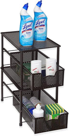 Simple Houseware Stackable Under Sink Cabinet Sliding Basket Organizer Drawer - Image 5