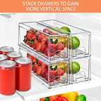 Sorbus Small Clear Storage Drawers – Acrylic Stackable Storage Bins - Image 7