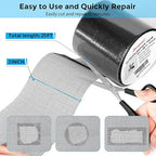 Black Window Screen Repair Tape, 3IN X 25FT Screen Repair Kit - Image 3