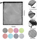 iMucci 13"X15.5" 24Pcs Mesh Laundry Drawstring Bag Nylon Drawstring Gym Bag - Image 3