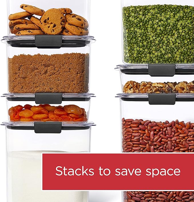 Rubbermaid Brilliance Pantry Airtight Food Storage Container, BPA-Free 7.8 Cup - Image 5