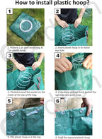 Gardzen 3-Pack 32 Gallon Yard Waste Bags, Reusable Heavy Duty Collapsible - Image 4