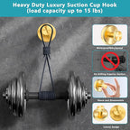 Suction Cup Hooks for Shower, Wreath Hanger for Front Door, Removable No Drill - Image 4