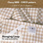 Native Fab Beige Gingham Kitchen Dish Towels 4 Pack 16"x26" - Image 3
