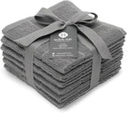 100% Cotton Terry Dish Cloth & Dish Towel, 6 Pack, Super Soft and Absorbent by Ecotribe
