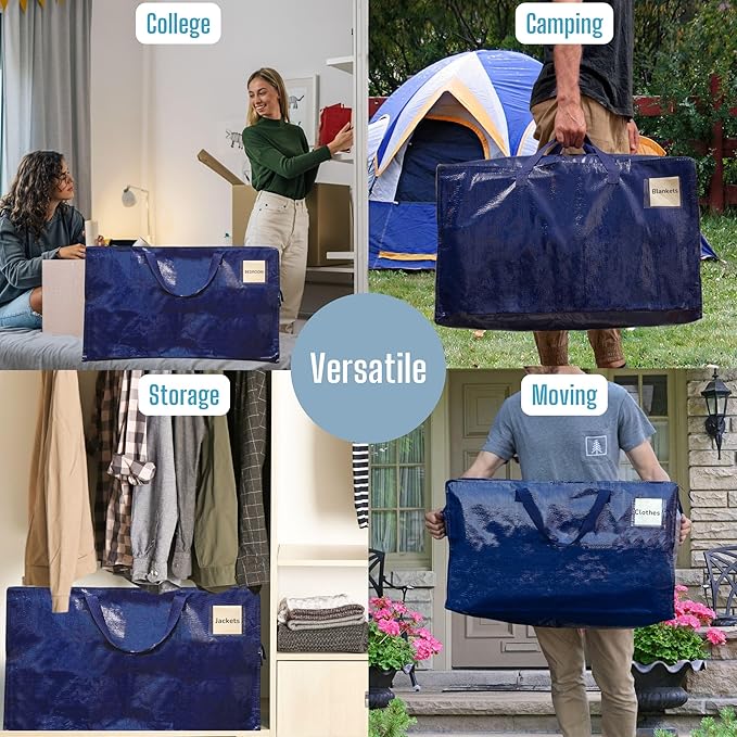 VENO 8 Pack Moving and Storage Bags, Heavy Duty, Alternative to Moving Boxes - Image 7