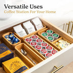 SMIRLY 5-Piece Bamboo Kitchen Drawer Organizer Set - Image 6