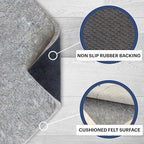 RUGPADUSA - Dual Surface - 8'x11' - 1/2" Thick - Felt + Rubber - Non-Slip - Image 3