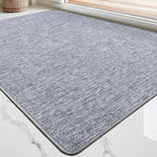 LUMI Ultra Thin Door Mat for Entryway, Low Profile Non Slip Rubber Backing by LUMI