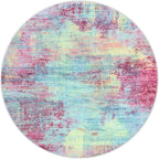 IOHOUZE Round Area Rug 5 Ft Circle Entryway Rugs Round Washable Door Mat Indoor - Image 9