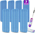 7 Count Reusable Mop Pads for Swiffer PowerMop -MEXERRIS Microfiber Wet Mops by MEXERRIS