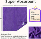 Microfiber Cleaning Cloths-12 Pack, Microfiber Towels - Image 2