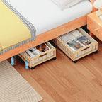 efluky 2-Pack Bamboo Under Bed Storage - Image 9