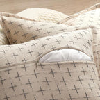 ZWJD Pillow Covers 24x24 Set of 2 Soft Polyester Textured Pillow Covers - Image 3