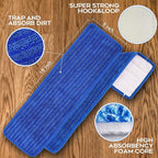 Matthew 18'' Microfiber Mop Replacement Pads - Image 3