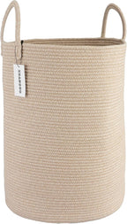 Cotton Rope Laundry Basket Hamper by XUANGUO