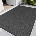 Indoor Outdoor Front Door Mats, Garage Entrance, Stain and Fade Resistant by Futurwit