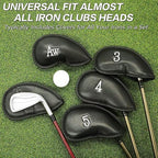 Golf Iron Head Covers Synthetic Leather Waterproof Club Head Covers - Image 6