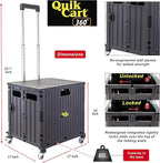 dbest products Quik Cart 360 Four Wheeled Rolling Crate Teacher Utility - Image 3