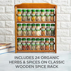 McCormick Gourmet Three Tier Wood 24 Piece Organic Spice Rack Organizer - Image 2
