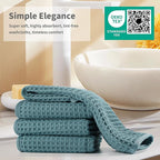 Microfiber Waffle Face Towels, 2 Pieces, Fast Drying, Lint Free - Image 6