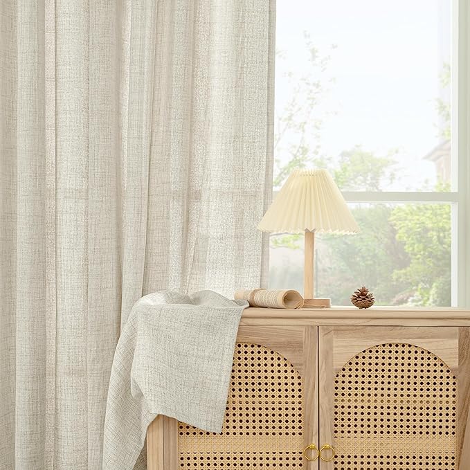 YoungsTex Linen Curtains 45 Inch Length - Image 9