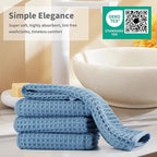 Microfiber Waffle Face Towels, 2 Pieces, Fast Drying, Lint Free - Image 6