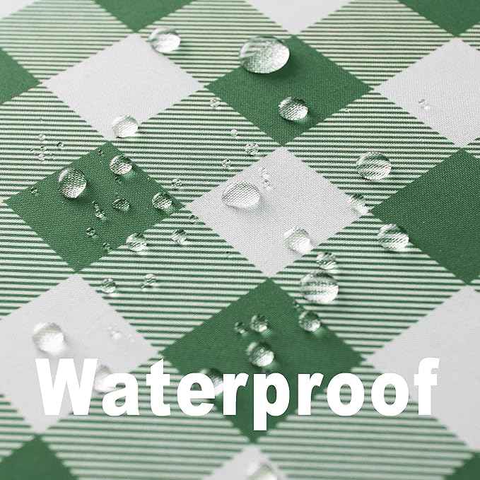 Waterproof Checkered Tablecloth Fabric - Image 3